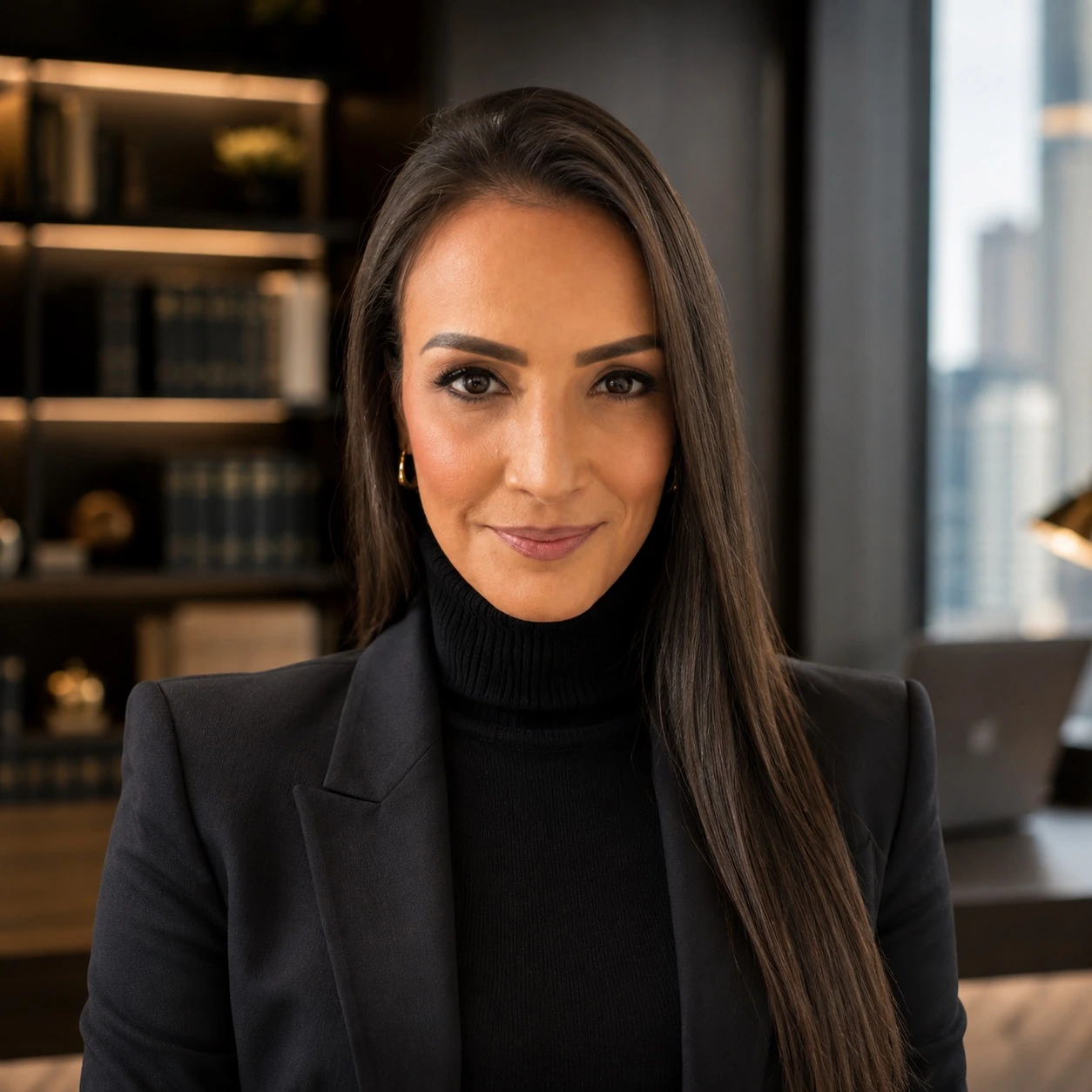 Carolina Lopera Arango en una oficina de LM Legal & Business